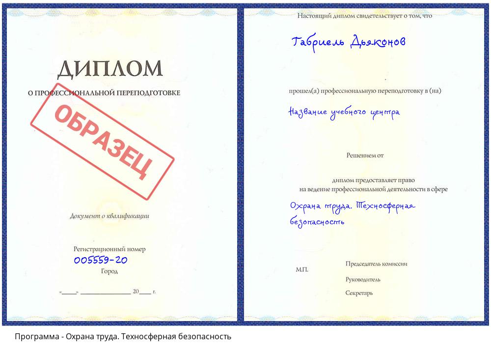 Охрана труда. Техносферная безопасность Дербент